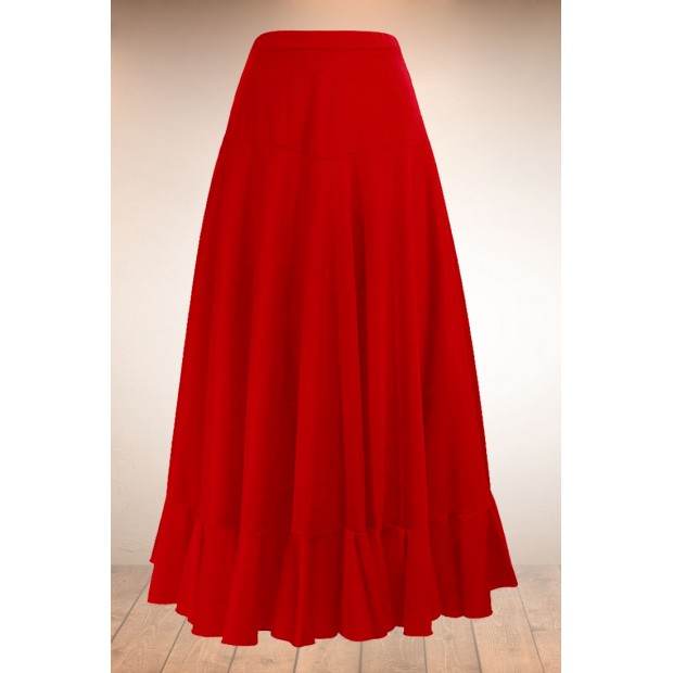 Red Flamenco Skirt with...