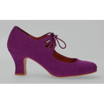 Flamenca Purple Suede Laces