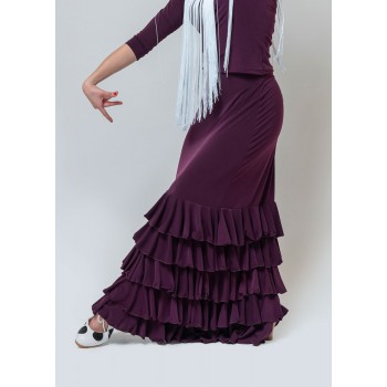 Zagra Flamenco Skirt with 5...