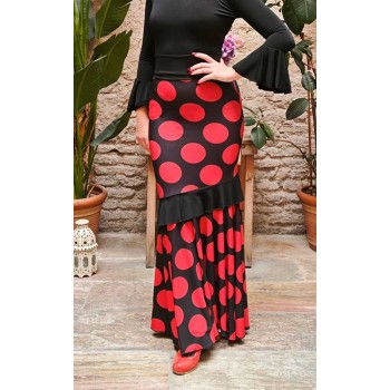 Falda Flamenco Negra Con...
