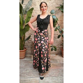 Flamenco Skirt with Pink...