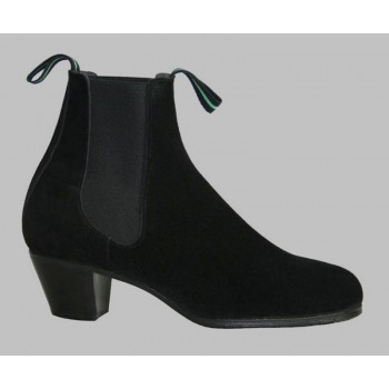 Black Suede Flamenco Boot...