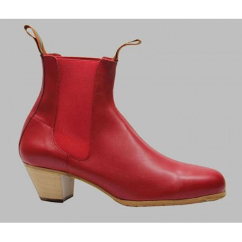 Red Leather Flamenco Boot...