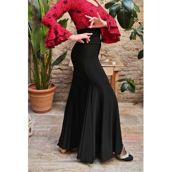 Jupe Flamenco Noire Serrée...