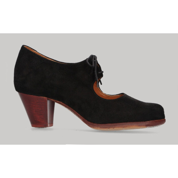 Professional black suede...
