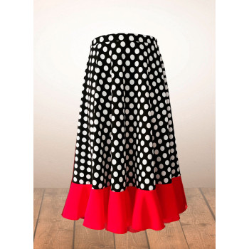 Falda Flamenco Niña Negra...