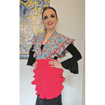 Ensemble tablier rouge et...