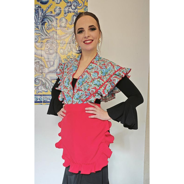 Ensemble tablier rouge et...