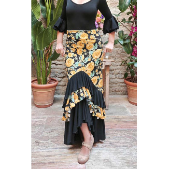Flamenco Skirt with Yellow...
