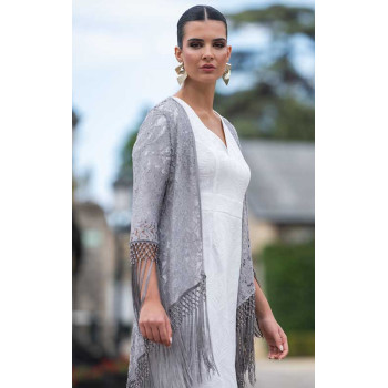 Gray Lace Crujia Jacket