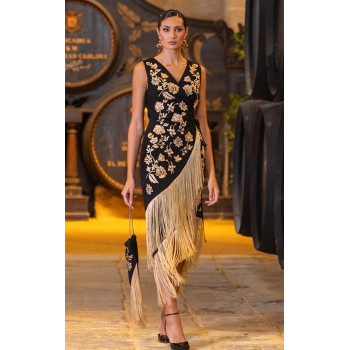 Black Spain Dress with...