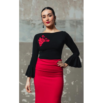 Top Flamenco Boucher Negro...