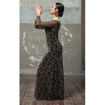 Robe de flamenco rococo en...