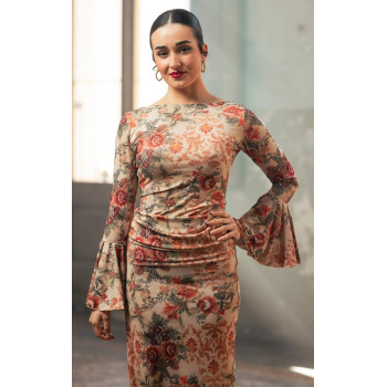Top Flamenco Estampado Con...