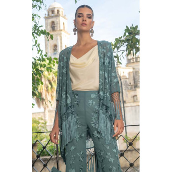 Aqua Green Lace Amorosa Jacket
