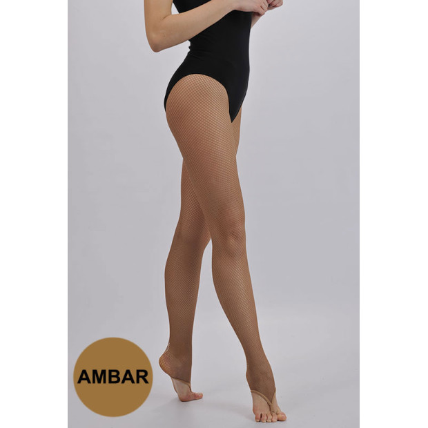 Amber Fishnet Stocking with...