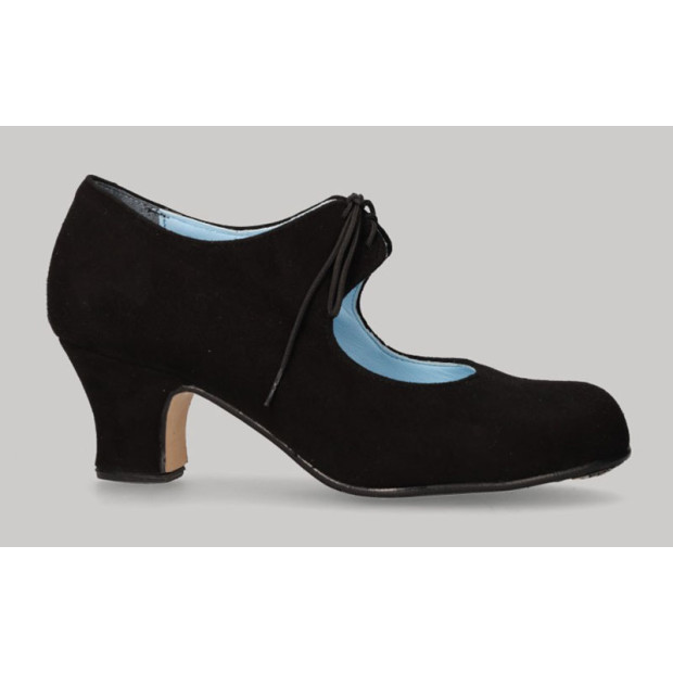 Black suede leather...